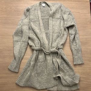 A NEW DAY - Gray Duster Sweater